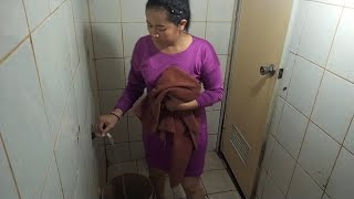 MANDI DAN ANGKAT BANTAL GULING LALU TIDUR #592