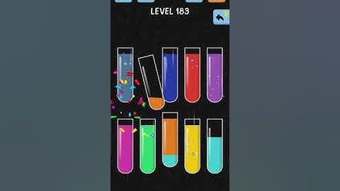 Water Color Sort Level 181, 182, 183, 184, 185 gameplay