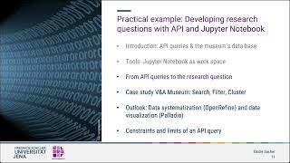 Querying Art History Data on the Web (4/7): Research questions with API query & Jupyter Notebook