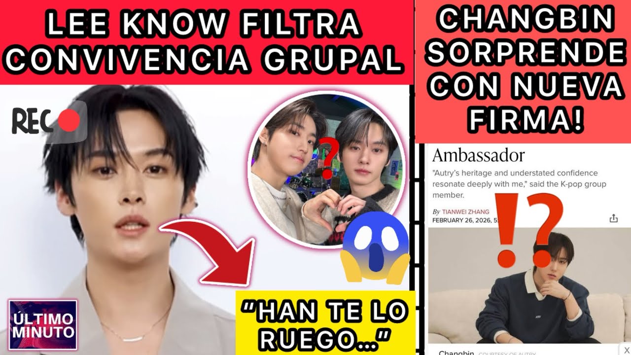 EXCLUSIVO!🔴LEE KNOW REVELÓ ESTO SOBRE MIEMBROS DE SKZ 😱/CHANGBIN SORPRENDE X FIRMAN⁉️/Noticiasdekpop