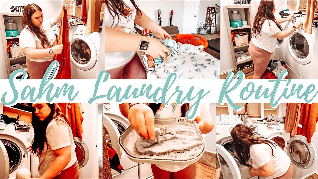SAHM LAUNDRY ROUTINE | LAUNDRY MOTIVATION 2021