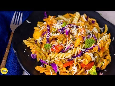 पास्ता बनाइये बिलकुल आसान तरीके से, घर पे मिलने वाली सामग्री से - Red Sauce Pasta - Mintsrecipes | MintsRecipes