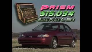 Motorweek 1998 Chevrolet Prizm Road Test