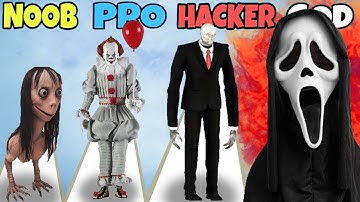 NOOB vs PRO vs HACKER vs GOD in Ghoul Run Big Update Part 3