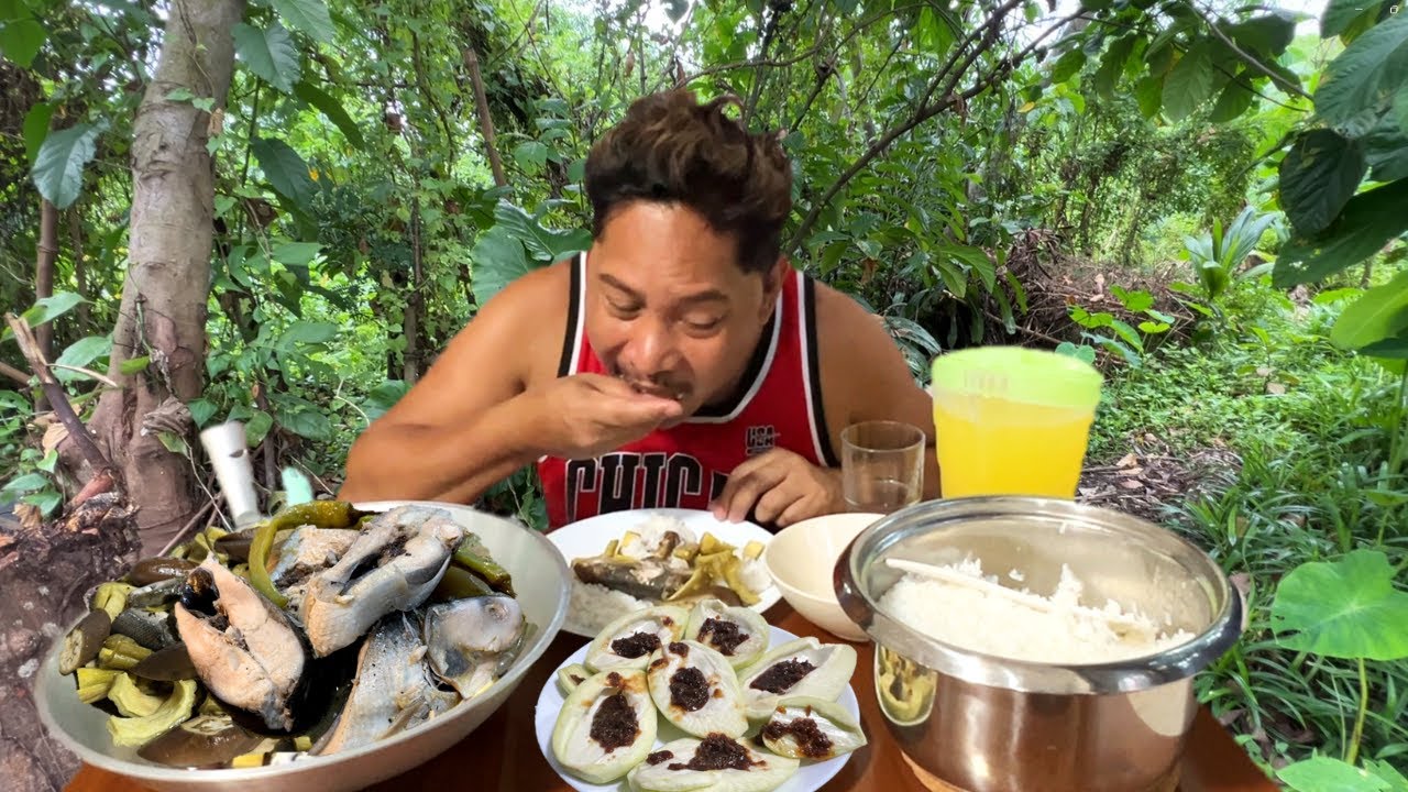 PAKSIW NA BANGUS NA MARAMING AMPALAYA! BIYAKIN NA MANGGA AT BAGOONG ALAMANG! Filipino Food. Mukbang.
