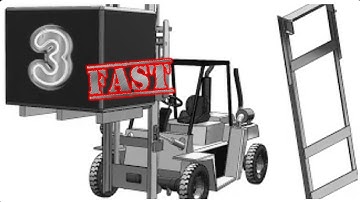 3F- Project 3| Beginner Forklift | SolidWorks  Fast 3D modeling Tutorial: Frame 2
