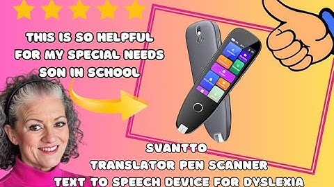 SVANTTO Reading Pen Scanner Review | Great Tool for Dyslexia, Text-to-Speech & Note Reading