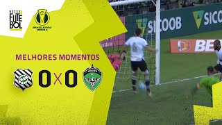 DEFESA DO ANO SALVA O FIGUEIRENSE DO REBAIXAMENTO - Figueirense 0x0 Manaus - Melhores Momentos