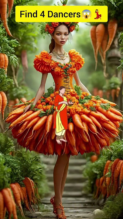 গাজরের মধ্যে ঠিক কতজন মেয়েকে দেখা যাচ্ছে কমেন্ট করে বলো #musicantodance #food #bolleywoodsong