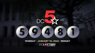 DC LOTTERY Midday 01/10/2022