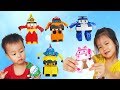 Colors Song, Van and Nam Pretend Play with Robocar Poli Learn Colors for Children, BaBiBum