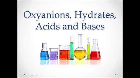 N2 Oxyanions, Hydrates, Acids and Bases Nomenclature