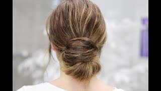 STYLING FASTER-Low Bun Updo