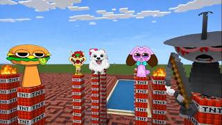 MINECRAFT Funny Sprunki Moments on TNT Towers 😂💥