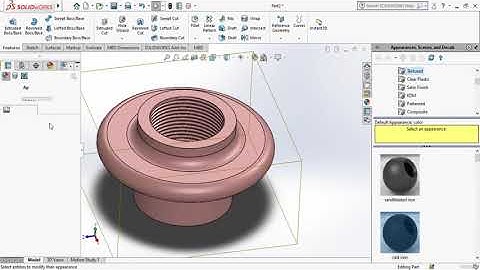 Screw Jack Assembly in SolidWorks || Cup and Nut || Part-2