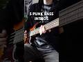 5 Legendary Punk Bass Intros