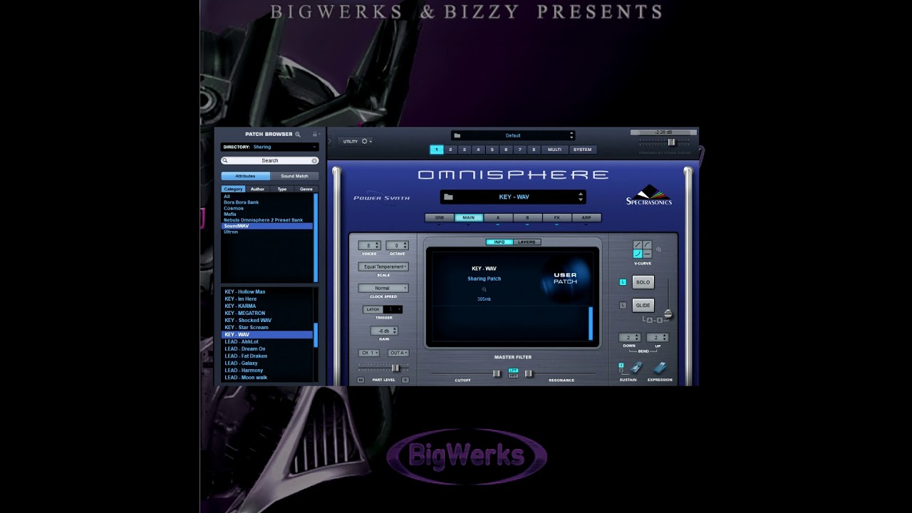 SOUNDWAV Omnisphere Sound Bank - BigWerks