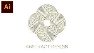 Abstract Design in Adobe Illustrator for Beginners #shorts