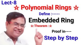 What is Embedded of Ring (Ring Theory) | Every Ring can be Imbedded In a ring with unity