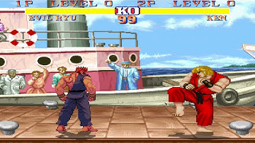 🎁 Evil Ryu  🆚 Ken | Epic Fight | Street Fighter Cracked