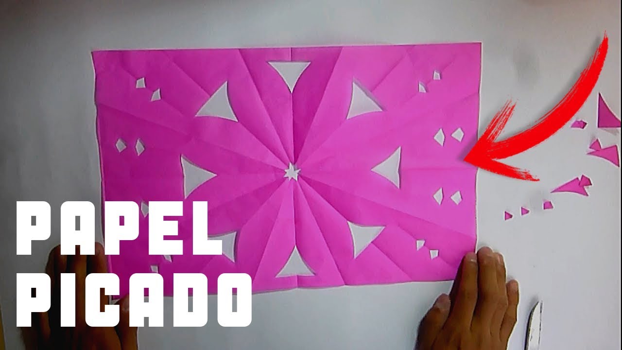 PAPEL PICADO|FACIL|FOLKLORE MEXICANO - YouTube