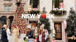 [4K]NYC WalkChristmas on Upper East Side✨Festive Madison Ave in Manhattan | Dec 2023