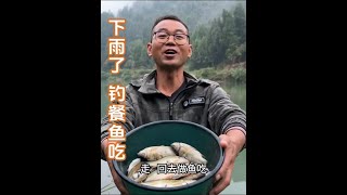雨天偷偷溜出门钓鱼，结局很美味 #我的乡村生活 #我的乡野山居生活 #乡村美食 #乡野美食
