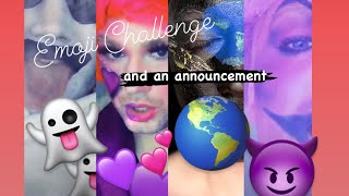 behind the scenes emoji challenge (BIG ANNOUNCEMENT)