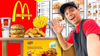 MAX BUILDS GIANT MCDONALDS RESTAURANT AT HOME | I OPENED MY OWN MC DONALDS BY SWEEDEE