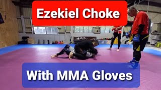 Ezekiel Choke With Mma Gloves Nasty Jiu-Jitsu Kajukenbo Mma