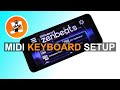 How to use a midi keyboard with zenbeats on your phone