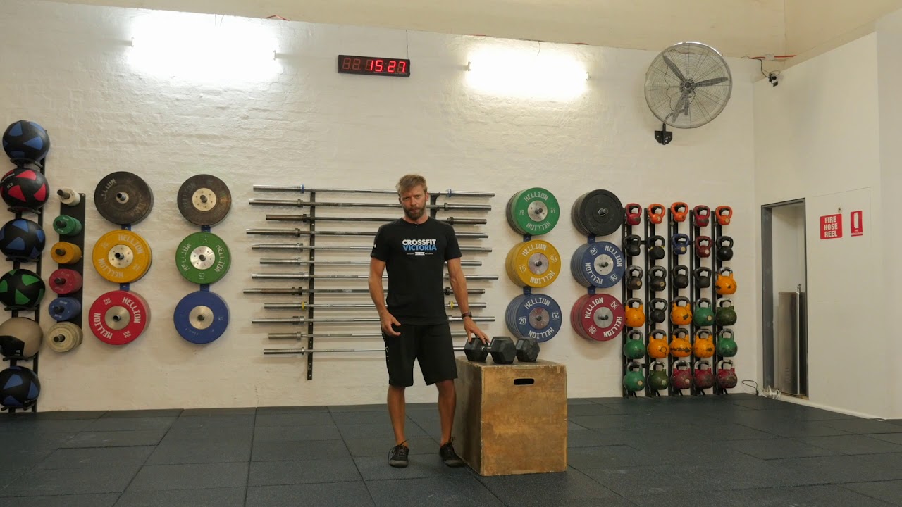 Dumbbell Over the Box Steps - YouTube