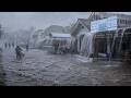 Walking in a Heavy Rainstorm in Rural Indonesia 🌧️ | Beautiful Countryside Atmosphere