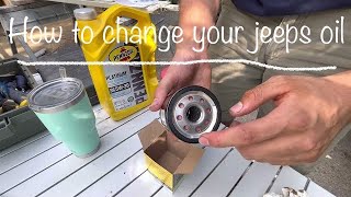 Jeep Wrangler 2.0 turbo oil change - step by step