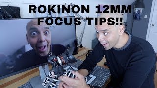 How to Focus when Vlogging with the Rokinon Samyang 12mm f2