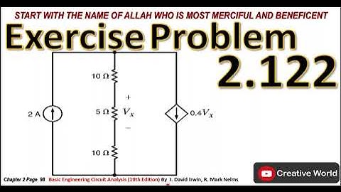 Chapter 2 Exercise Problems 2.122 Solution | Linear Circuit Analysis