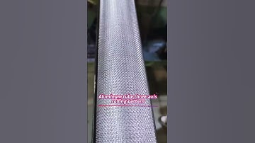 Aluminum tube three-axis rolling pattern #thread#threadrollingmachine#knurlingmachine #threadrolling