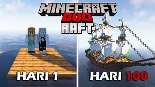 100 Hari di Minecraft RAFT SURVIVAL !!!