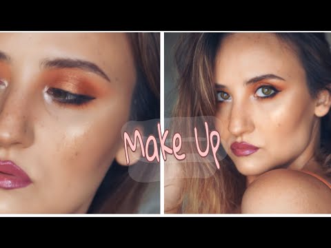 ☀️საზაფხულო მაკიაჟი მწვანე თვალებისთვის +ჭორფლები ❤️