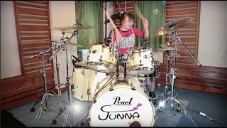【JUNNA】Drum cover Sulit Disembuhkan / Pelangi (ode to joy /Beethoven)-