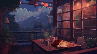 Night Tea & Soft Jazz ☕🐾 | A peaceful evening in a cat cafe and a jazz playlist. screenshot 2