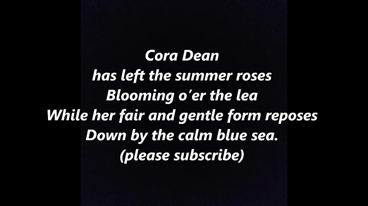 Cora Dean by STEPHEN FOSTER Lyrics Words BEST TOP ...