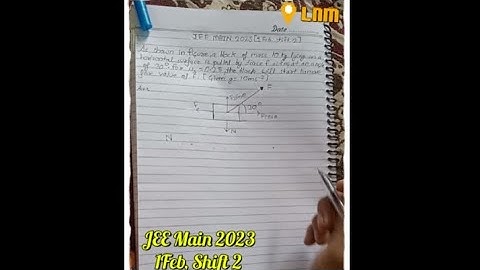 As shown in the figure a block of mass 10 kg lying on a horizontal surface is pulled by a force F...