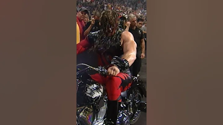 Kane rides off on Undertaker’s motorcycle! 🏍️