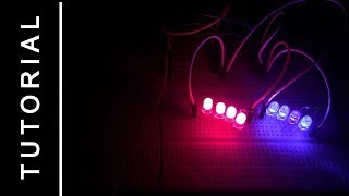 LED's Flasher Proteus Implementation (Electrical Engineering Semester Project)