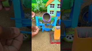 😲 Real Working Mini Cement Pillar Machine | DIY Mini Construction Process #shorts