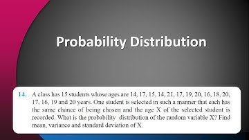 Probability Distributions, Mean, Variance, Standard Deviation | Ex13.4 | Q14 | Class 12th [Hindi]