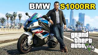 මයිකල්ට ගත්ත BMW S1000RR බයික් එක🏍️ | GTA V Sinhala Gameplay
