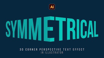 3D Corner Perspective Text Effect in Illustrator | Perspective Text Effect | Typography Tutorial