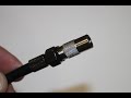 Fitting &amp; Converting F Plug to Coax Plug
